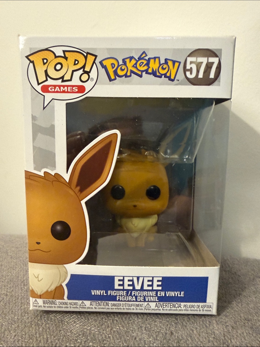 Funko Pop! Eevee Vinyl Figure - Brown, Cream
